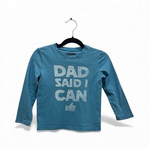 OshKosh B'gosh Blue Long Sleeve Tee with Fun Print